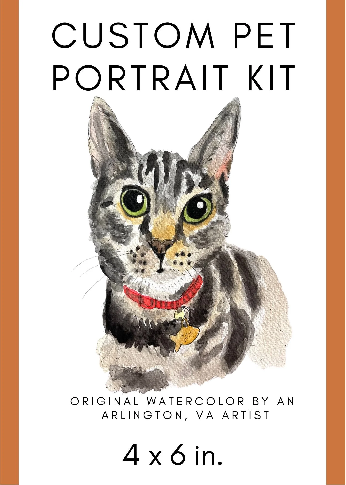 Custom pet portrait kit by Alexandra Schmeling, DC pet portrait